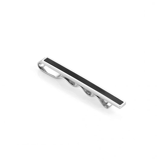 Strong Gent's Steel Black PVD Tie Clip