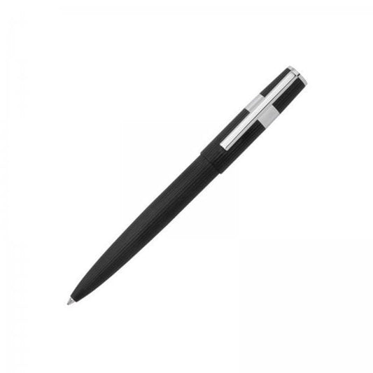 Ballpoint Pen Gear Pinstripe Black/Chrome