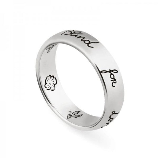Blind For Love Silver Ring 5mm - Size 15