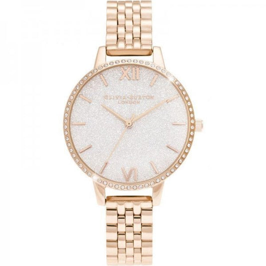 White & Rose Gold Bracelet Watch