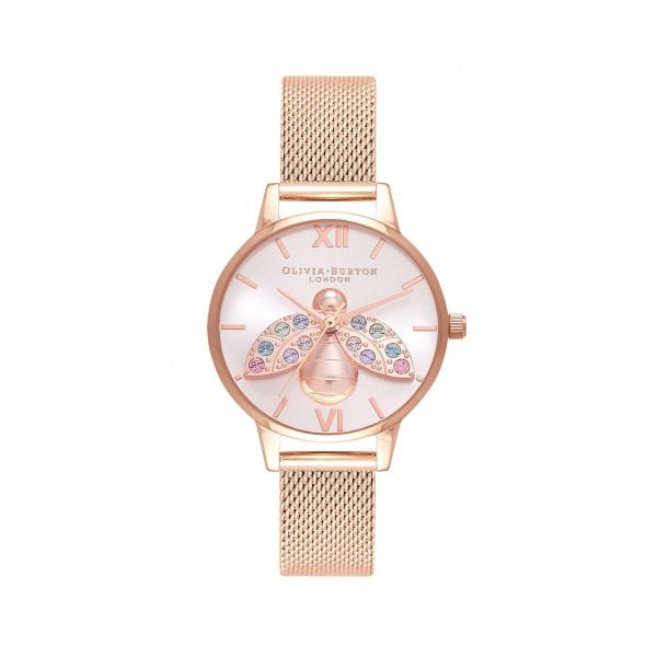 Olivia Burton Rainbow Bee Ladies Watch
