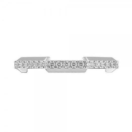 18k White Gold GUCCI Link to Love Ring