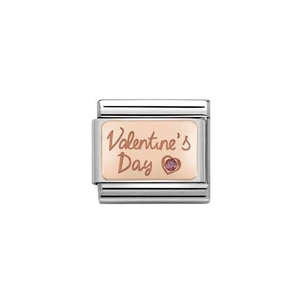 Classic Rose Gold Crystal 'Valentines Day' Charm