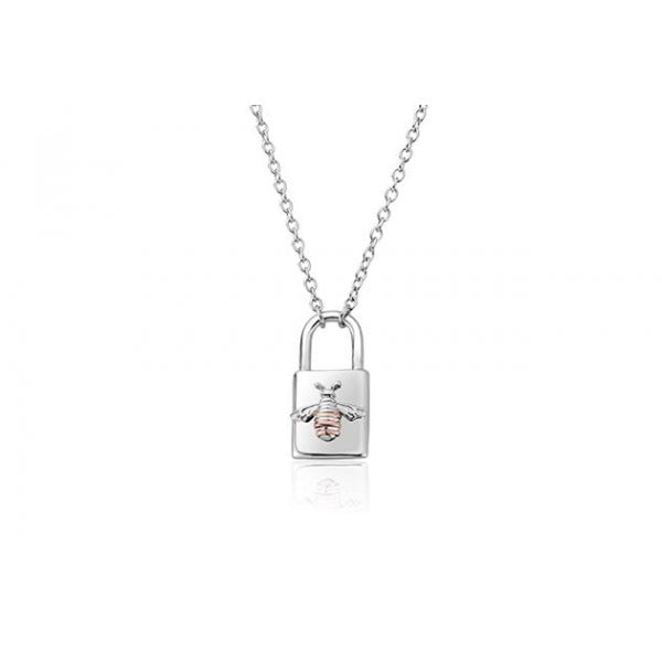Honey Bee Padlock Necklace