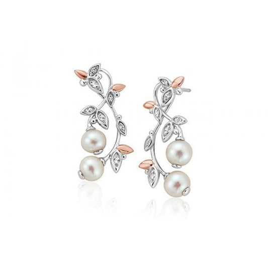 Lily of the Valley Pearl Drop Earrings