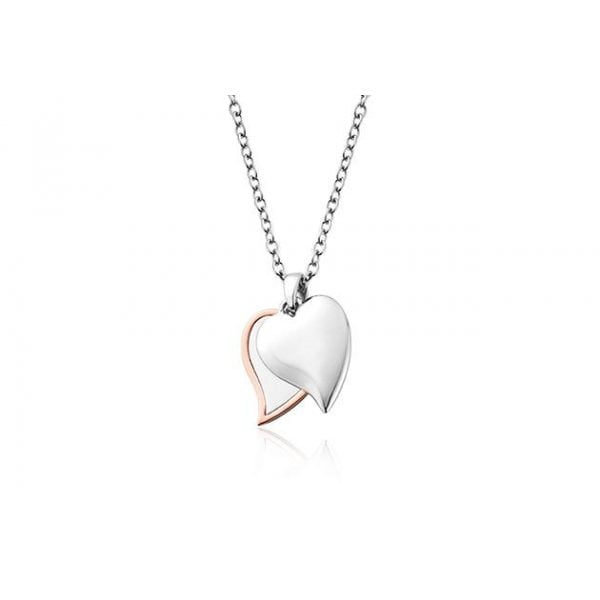 Cwtch Double Heart Drop Pendant