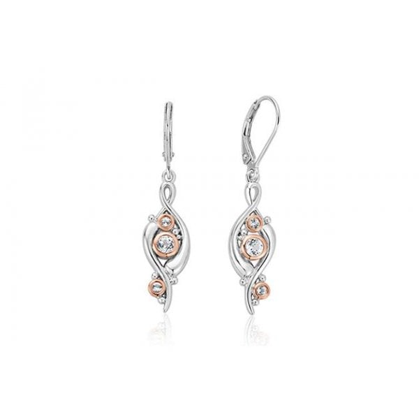 Pistyll Rhaeadr White Topaz Drop Earrings