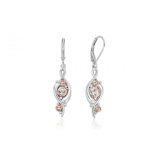 Pistyll Rhaeadr White Topaz Drop Earrings