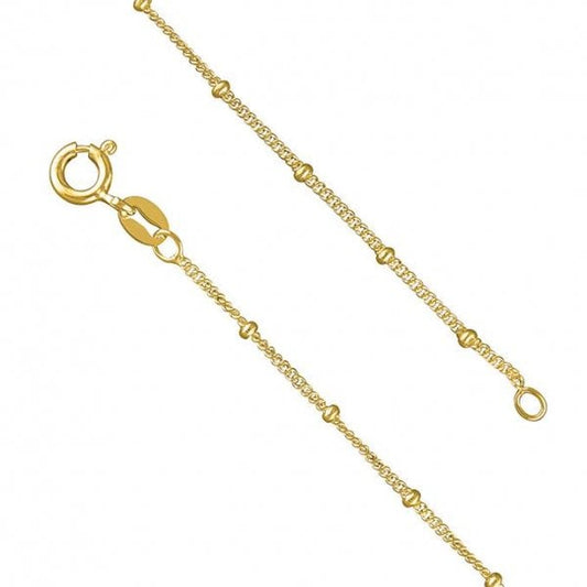 36cm/14in gold-plated satellite curb