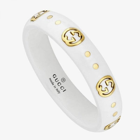 18ct Yellow Gold Icon White Zirconia 4mm Ring