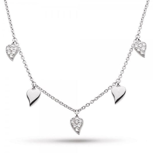 Desire Precious White Topaz Heart 17" Necklace