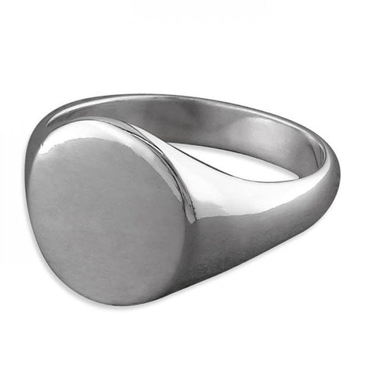 Sterling Silver Signet Ring - Size N