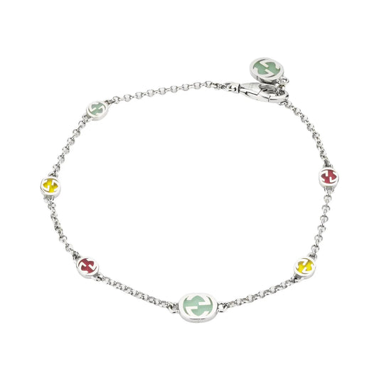 Interlocking G Bracelet - Multicolour 18cm