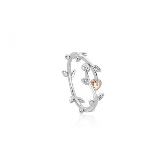 Vine of Life White Topaz Ring - SIZE N