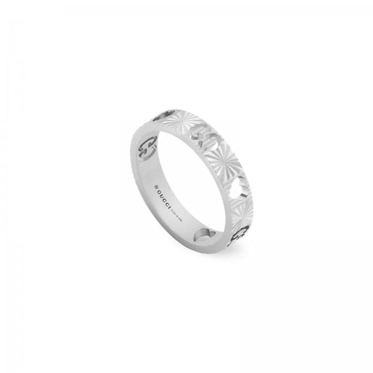 Icon 18ct White Gold Heart Ring 4mm - Size 13