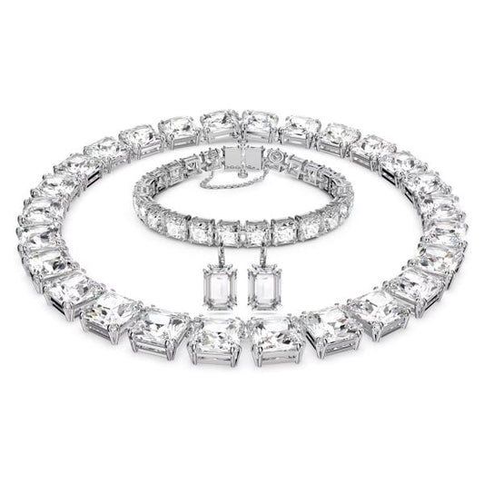 Millenia set Mixed cuts, White, Rhodium