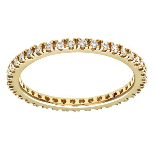 9ct Yellow Gold 0.36ct Diamond Full Eternity Ring