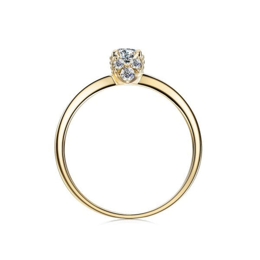 9ct Yellow Gold 0.25ct Diamond Engagement Ring