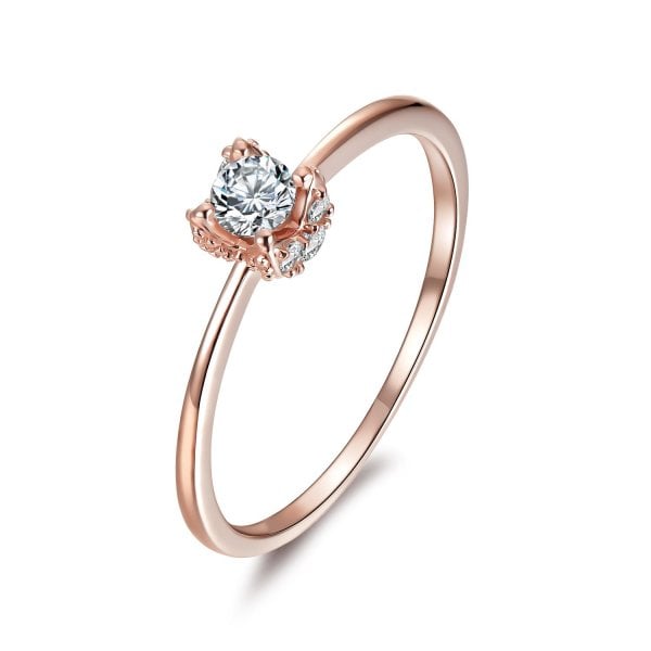 9ct Rose Gold 0.25ct Diamond Engagement Ring