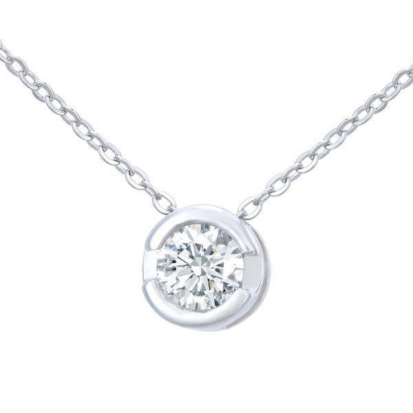 9ct Yellow Gold, 0.20ct Citrine Pendant & Chain
