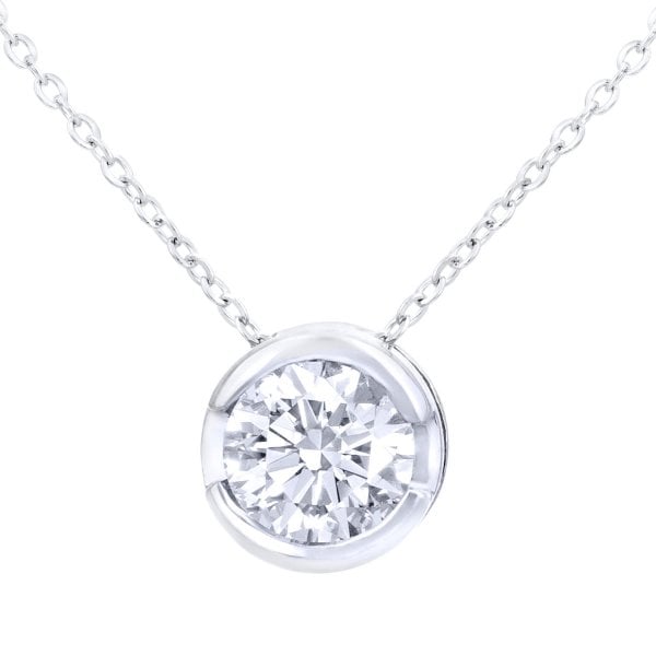 9ct White Gold 0.33ct Diamond Pendant