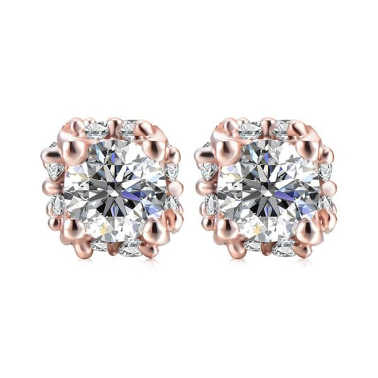 9ct Rose Gold 0.50ct Diamond Stud Earrings