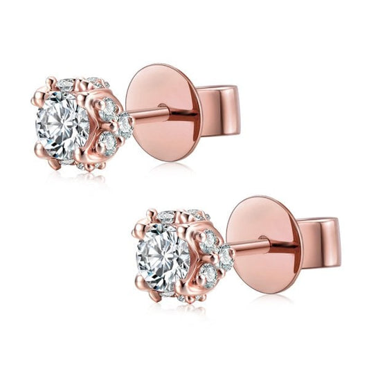 9ct Rose Gold 0.50ct Diamond Stud Earrings