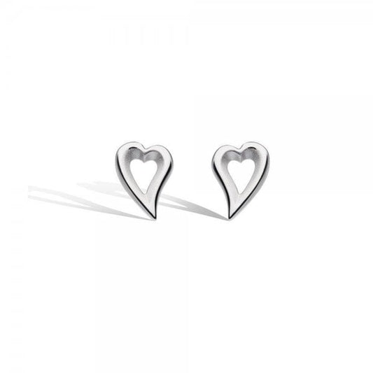 Desire Love Story Heart Stud Earrings
