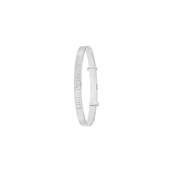 SILVER BABIES' ROUND LITTLE PRINCESS BANGLE