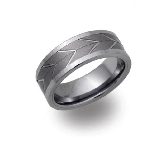 Gents Tungsten Carbide Ring 8mm - Size 64