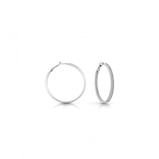Colour My Day Silver Hoop Earrings