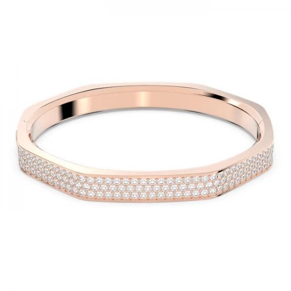 Dextera bangle, Octagon shape, Pavé, Large