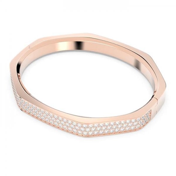 Dextera bangle, Octagon shape, Pavé, Large