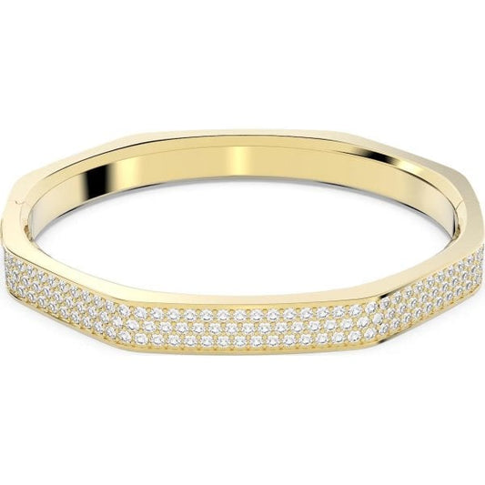 Dextera bangle, Octagon shape, Gold, Medium