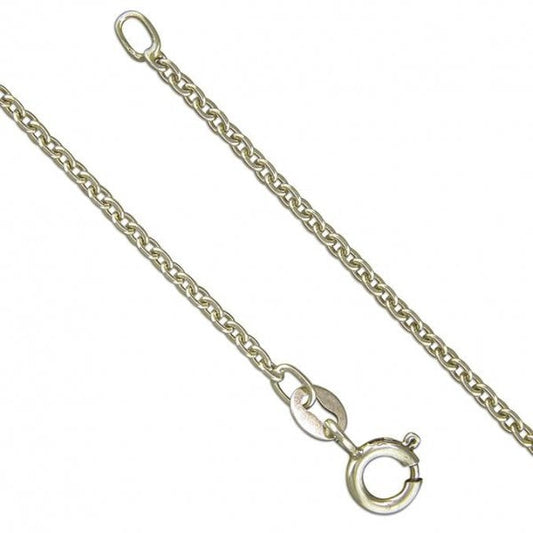 Sterling Silver Chain 51cm/20in oxidised trace