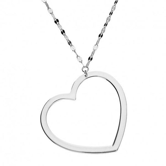 42-45cm extender decorative chain with large heart