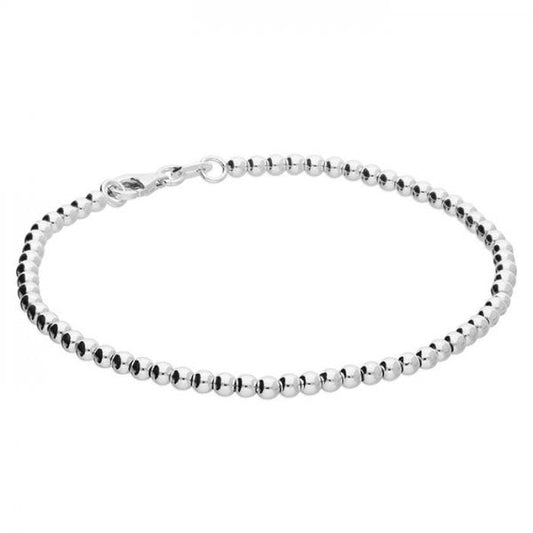 19cm bracelet with 3mm beads and trigger clasp