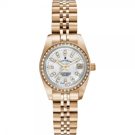Rose Gold Plated Bracelet Watch