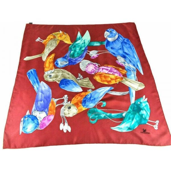 Daniel Swarovski Silk Scarf - Paradise Birds