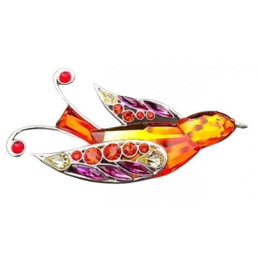 Crystal Paradise - Birds Brooch Banu Fire Opal