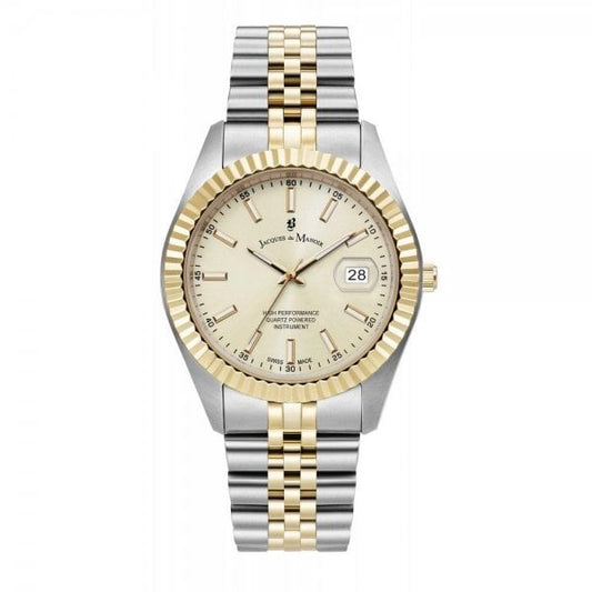 Inspiration Business 40mm Silver and Gold Watch