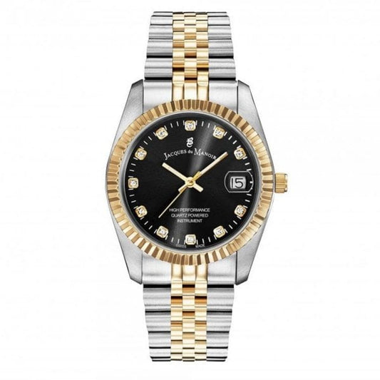 Inspiration 36mm Silver, Gold & Black Ladies Watch
