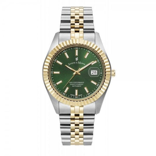 Inspiration Business 40mm Silver Gold and Green