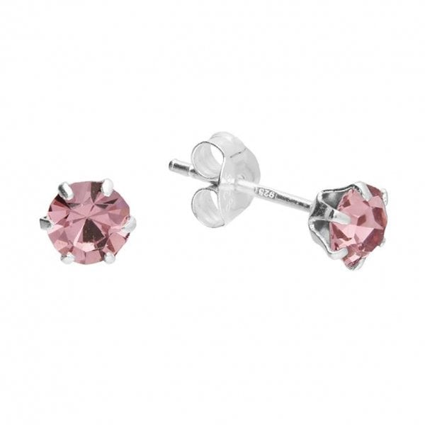 5mm Light amethyst Austrian crystal stud