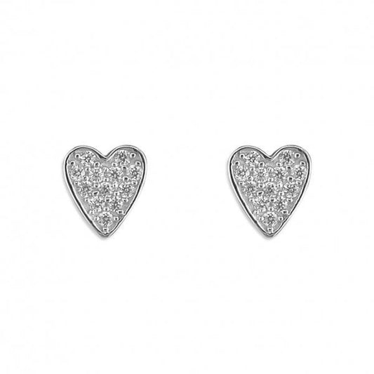 PIPPA cubic zirconia heart stud