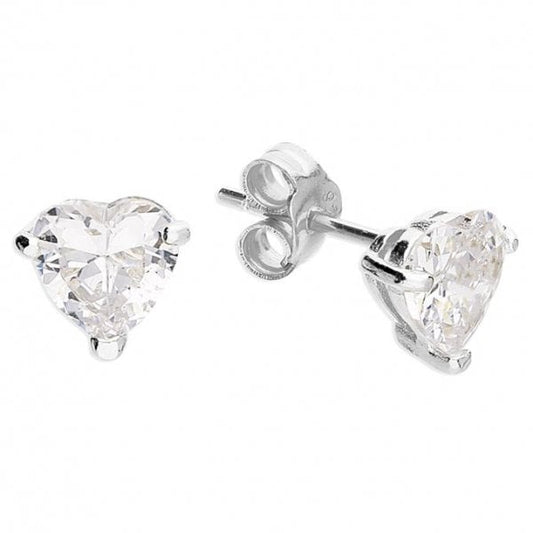 Cubic zirconia heart Earrings