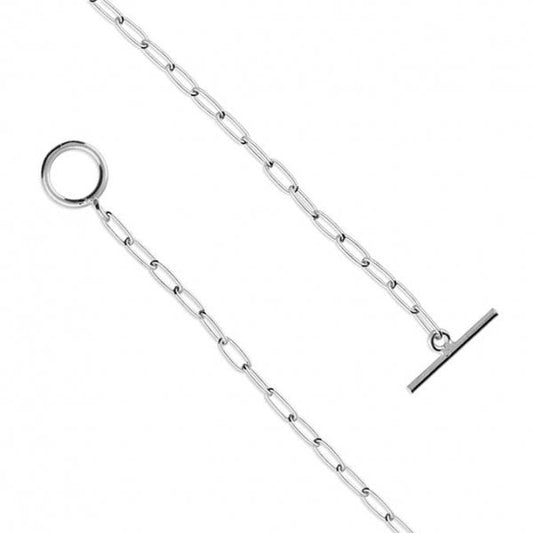 43cm oval open wire T-bar Necklace