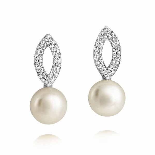AMBERLEY OPEN CLUSTER PEARL EARRINGS