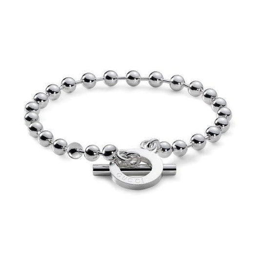 EX-DISPLAY Silver Boule Beaded Bracelet 15cm
