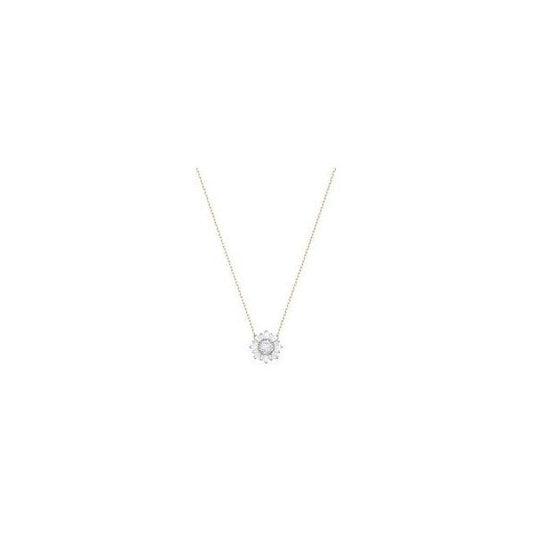 Sunshine Pendant, White, Rose-gold tone plated